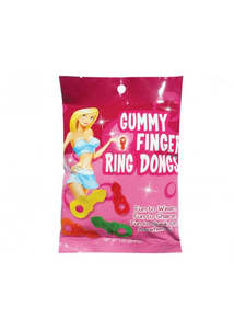 Hott: Gummy Finger Ring Dongs 64g