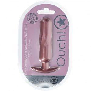 Ouch: Ouch Oblong Anal Plug 4.6" Rose Gold