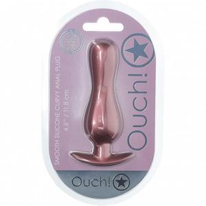 Ouch Curvy Anal Plug 4.6" Rose Gold