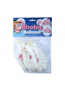 Ozze: Boobie Balloons 6pc White