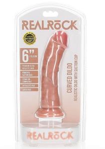 Realrock 6" Cock - Regular Curved - Flesh