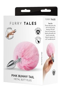 Butt Plugs: Whipsmart Pink Bunny Tail Butt Plug