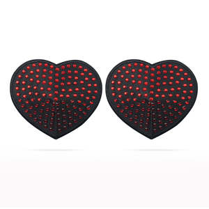 Other Lingerie: Love Toy Nipple Pastie Blk/Red LV763009