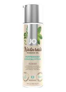 Massage Oils: JO Naturals Peppermint & Eucalyptus Massage Oil 120ml