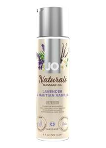 Massage Oils: JO Naturals Lavender & Tahitian Vanilla Massage Oil 120ml