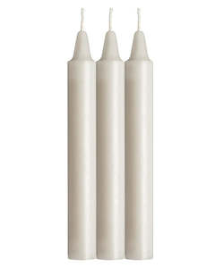 Bondage: Lacire Drip Pillar Candles - White