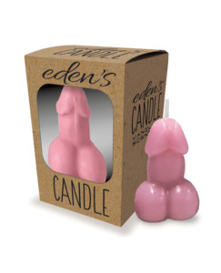 Lubes Essentials: Eden Candle Penis Pink