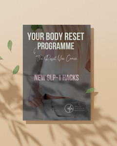 Products: Body Reset Programme Upgraded with the Science of GLP-1 for Fat Loss Fitness & Nutrition