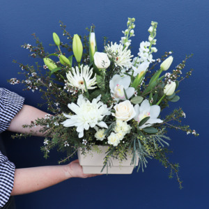 Floral Hatbox: Arrangement | Garden Pot