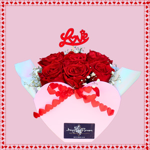Additions Deluxe Card: Valentines | Forever Valentine - Preserved Roses