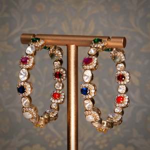 Earrings: Navarasa Hoop Earrings