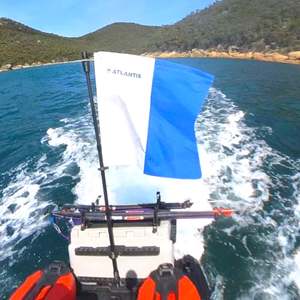 Railblaza: Diving Flag/Light Pole Rail Blaza mini port for the Seadoo-- Linq Cooler
