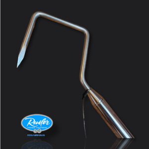 Rusler Fishing Equipment: Rusler Fishing Stainless Steel Gaff 8mm - 400mm s/s handle