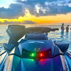 Railblaza: Rail Blaza mount with Navigation Lights for the Seadoo FishPro, Explorer Pro ST3 Hull