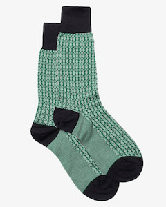 MENS GREEN LINK SOCKS