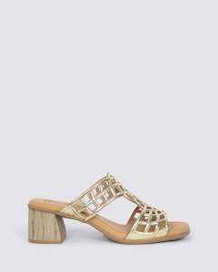 Womens Slides: V8039-1 LAMINDO PLATINO