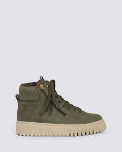 25206 ANKLE BOOTS OLIVE LEATHER