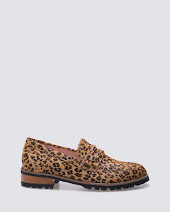 DANDY LOAFERS LEOPARD SUEDE