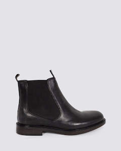 Julius Marlow: QUAKE MENS BOOTS BLACK LEATHER