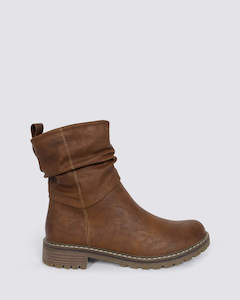 Womens Boots: GARDINA ANKLE BOOTS BROWN