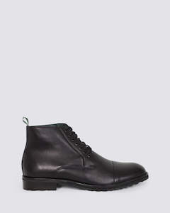 TAMPER MENS BOOTS BLACK LEATHER