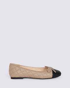 Mollini: BELIE BALLET FLATS BLACK/PALE TAUPE