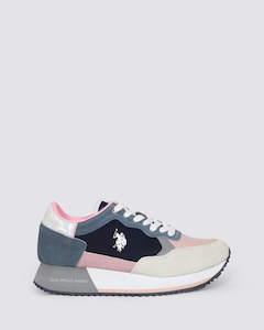 Womens Sneakers: SACHA WOMENS SNEAKERS BLUE/PINK