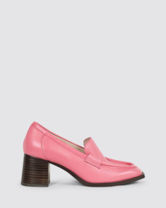 HART HEELED LOAFERS PINK TUMBLE LEATHER
