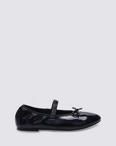 Sale Shoes 1: JADE MARYJANE BALLET FLATS BLACK STRETCH
