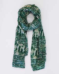 Andrea Biani: ADDISON SCARF GREEN