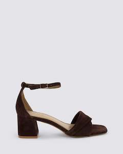 Nude Footwear: BRITT HEELS CHOCOLATE