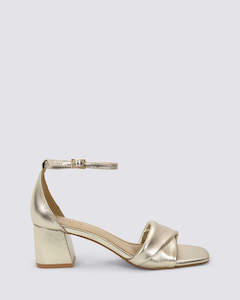 Nude Footwear: BRITT HEELS GOLD