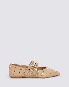 Nude Footwear: GAIA FLATS NUDE