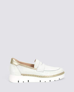 JS-2003 LOAFERS HIELO/CHAMPAGNE