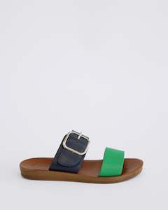 Womens Sandals: VELMA EMERALD/NAVY
