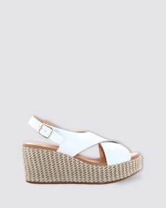 Womens Wedges: 10570 WEDGE SANDALS BIANCO
