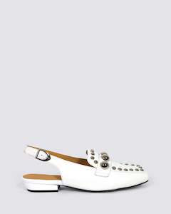 Loafers: BREANN FLATS WHITE