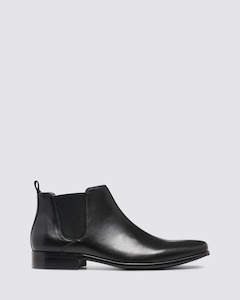 KICK DRESS BOOTS BLACK LEATHER