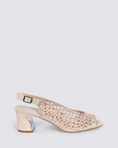 Django And Juliette: JACKEY SLINGBACK HEELS NUDE ROSE
