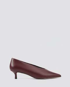 Siren Shoes: FLYNN POINT TOE PUMPS WINE