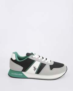 Mens Sneakers: BALBIL MENS SNEAKERS BLACK/GREY