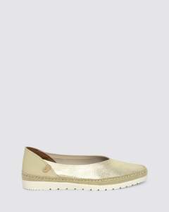 NOELIA FLATS ORO LEATHER