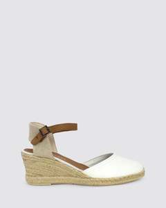 MALENA WEDGE SANDALS WHITE