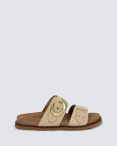 Womens Slides: BOLUS SANDALS SAND