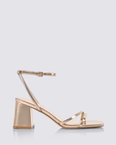 Verali: STEVIE BLOCK HEELS ROSEGOLD