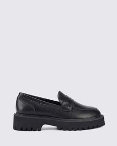 Verali: NEON CHUNKY LOAFERS BLACK
