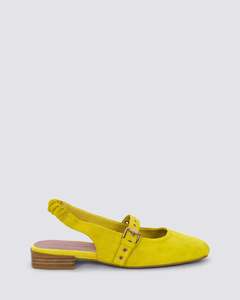 Womens Flats: BLAST FLATS YELLOW SUEDE