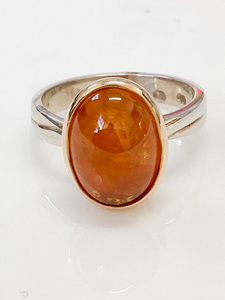 Oval Spessartite Garnet Ring - Andrea Spicer