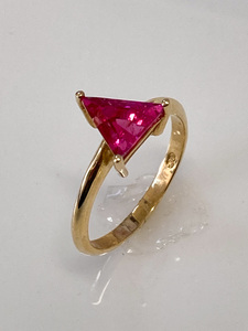 Triangular Pink Tourmaline Ring - Andrea Spicer