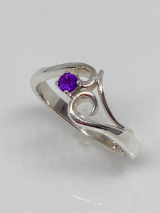 Amethyst Koru Ring - Andrea Spicer